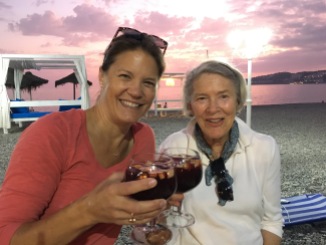 Mom and Julie: these ladies love their sangrias!
